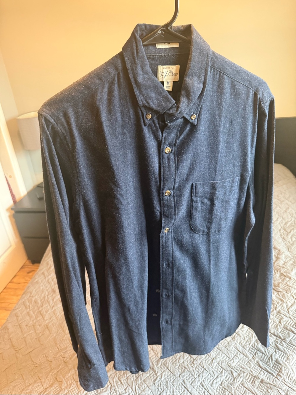 J. Crew Men's Dark Navy Button-Down Shirt